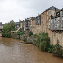 River La Gave d'Aspe in Oloron-Sainte-Marie
